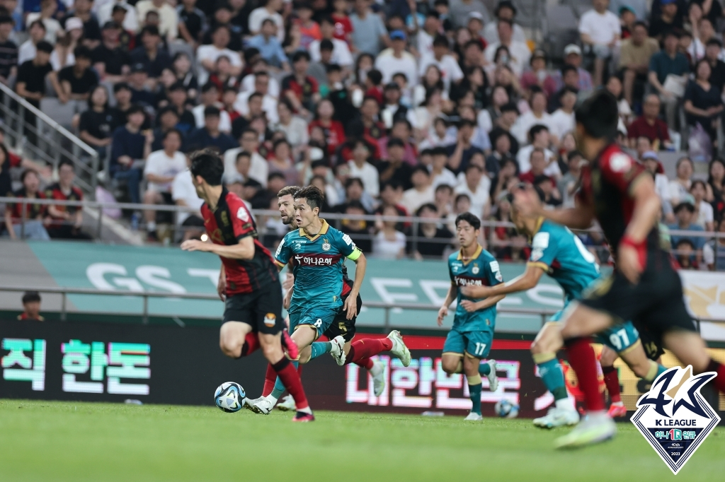 1일 서울과 대전의 경기 모습. /사진=한국프로축구연맹