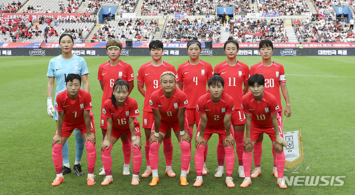 한국 여자 축구대표팀. /사진=뉴시스