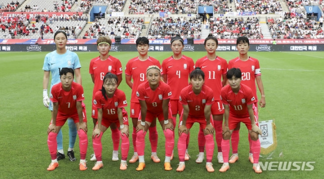 한국 여자 축구대표팀. /사진=뉴시스