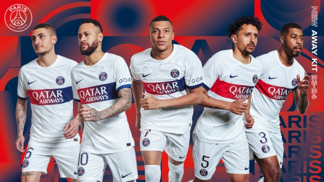 PSG의 2023-2024시즌 어웨이 유니폼. /사진=PSG 홈페이지