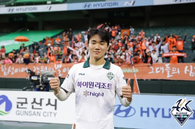 강원 양현준. /사진=한국프로축구연맹