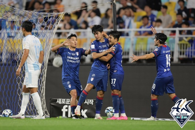 수원삼서으이 골 세리머니. /사진=한국프로축구연맹 제공