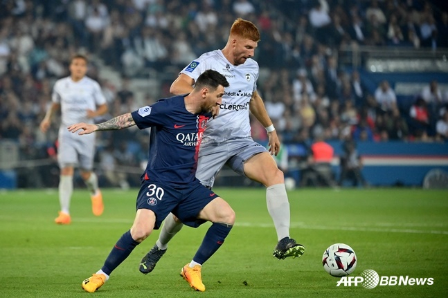 PSG 시절 리오넬 메시(왼쪽). /AFPBBNews=뉴스1