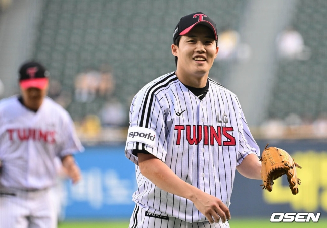 올 시즌 전반기 기대 이상의 활약을 보여준 LG 임찬규.