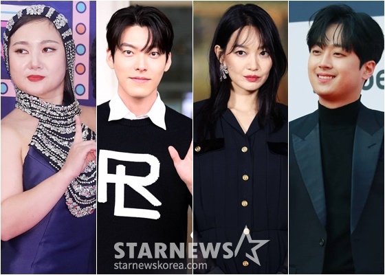 박나래(왼쪽부터), 김우빈, 신민아, 이찬원/사진=스타뉴스