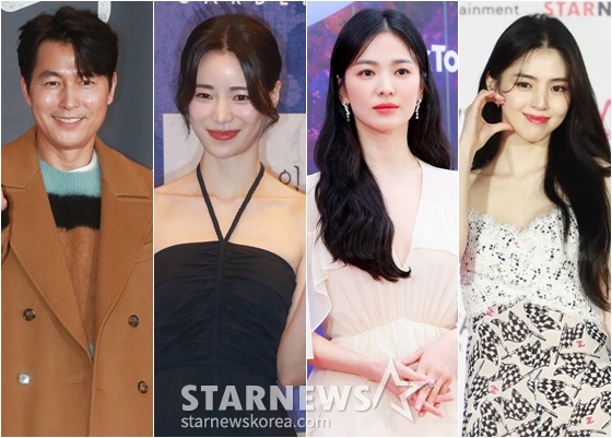 정우성(왼쪽부터), 임지연, 송혜교, 한소희 /사진=스타뉴스