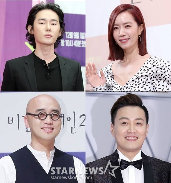 (왼쪽 위부터 시계 방향으로) 허지웅, 김유미, 문천식, 하림 /사진=스타뉴스