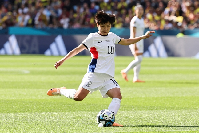한국 여자 축구대표팀 공격수 지소연. /AFPBBNews=뉴스1