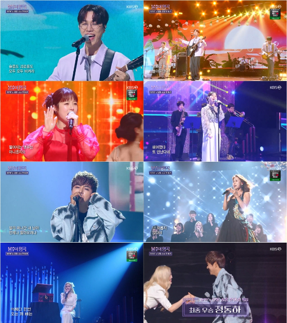 KBS 2TV '불후의 명곡'의 '1970's 보물송을 찾아라' 특집에서 정동하가 우승했다./사진제공=KBS 2TV '불후의 명곡'