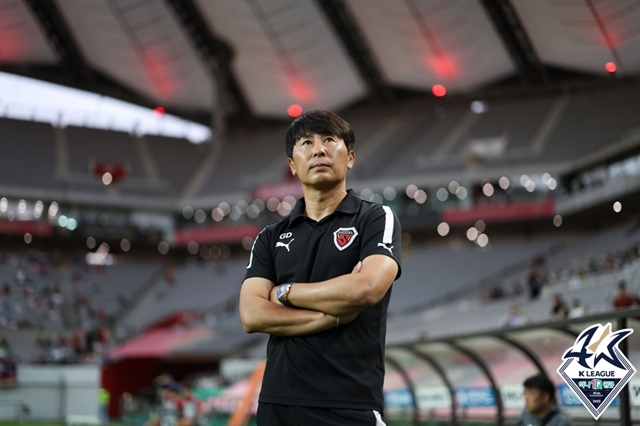 김기동 포항스틸러스 감독. /사진=한국프로축구연맹 제공