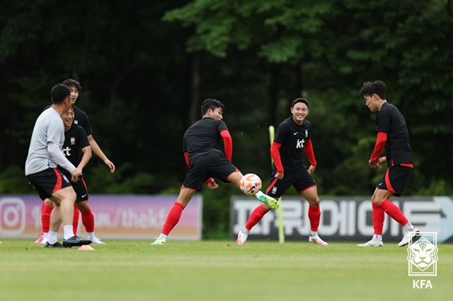 아시안게임 대표팀 7월 소집훈련 장면. /사진=대한축구협회 제공