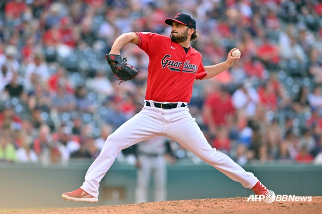 MLB 클리블랜드 시절의 태너 털리. /AFPBBNews=뉴스1