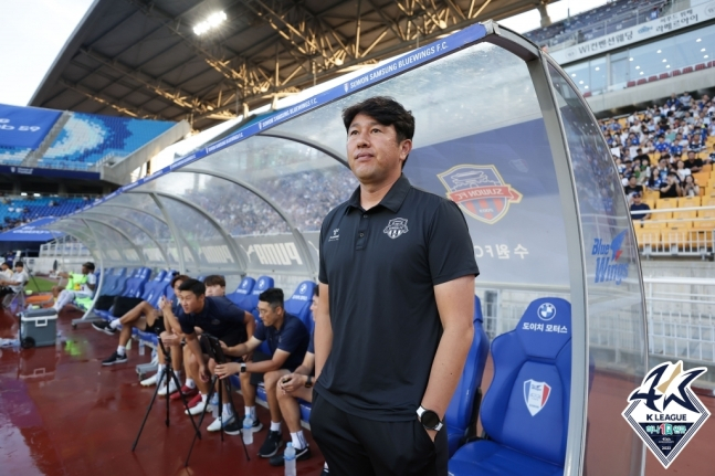 김도균 감독. /사진=한국프로축구연맹