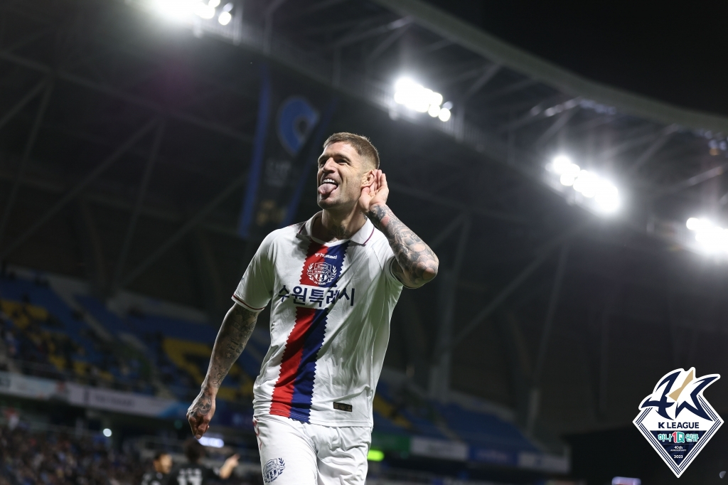 수원FC 라스. /사진=한국프로축구연맹 제공