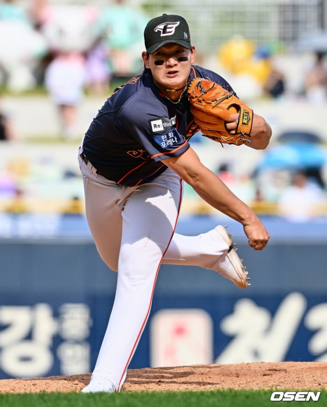 한화 신인 투수 김서현. /사진=OSEN