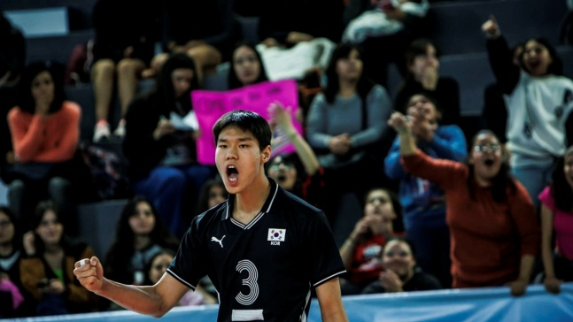 힌국 남자 배구 U-19 국가대표팀 주장 윤서진. /사진=국제배구연맹