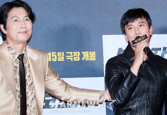 정우성, 김남길/사진=김창현 기자 chmt@