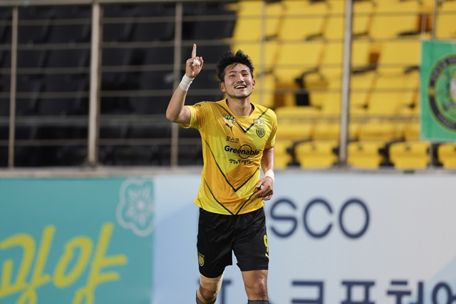전남드래곤즈 하남. /사진=한국프로축구연맹 제공