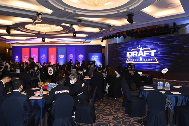 2022~2023시즌 KOVO 여자 신인선수 드래프트장의 모습. /사진=KOVO 제공