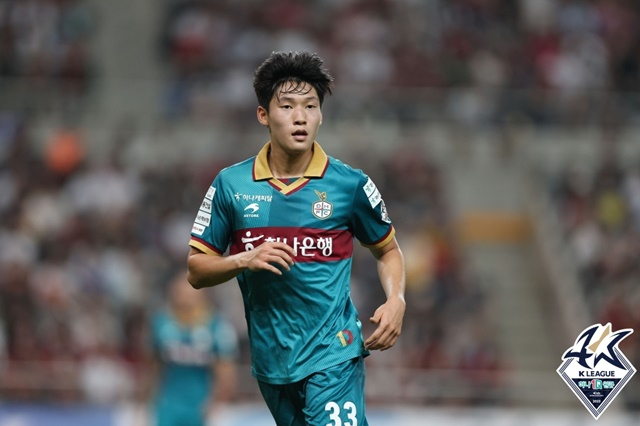 대전하나시티즌 시절 배준호. /사진=한국프로축구연맹 제공