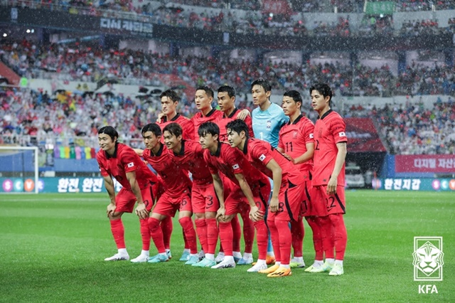 한국 대표팀. /사진=대한축구협회 제공