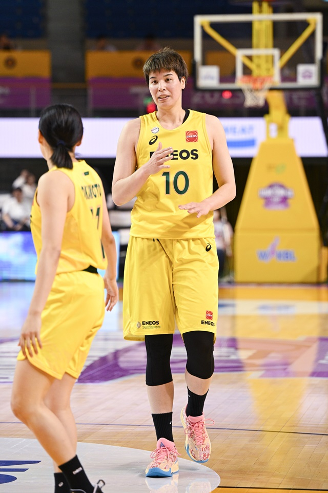 일본 에네오스의 장신 센터 토카사키 라무. /사진=WKBL 제공