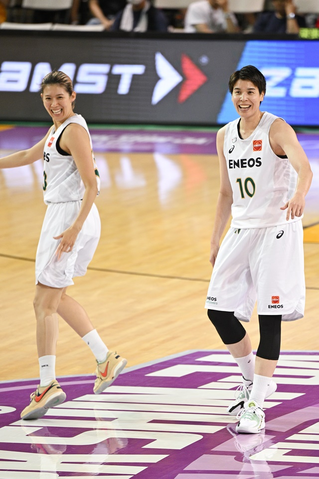 에네오스의 토카시키 라무(오른쪽). /사진=WKBL 제공