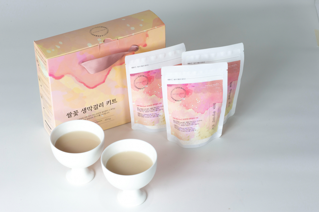 대상작품인 '쌀꽃 생 막걸리 키트'