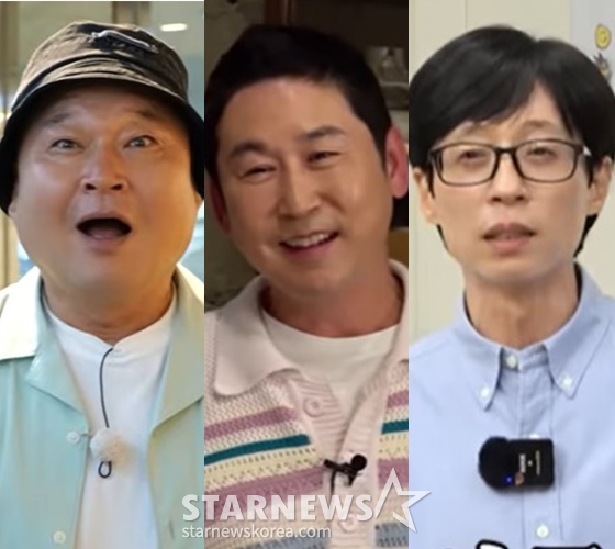 방송인 강호동, 신동엽, 유재석 /사진=유튜브 '강호동네방네', '짠한형 신동엽', '핑계고 영상 캡처