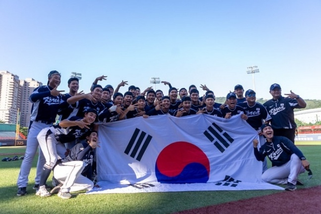 대한민국 18세 이하 청소년 야구 국가대표팀. /사진=WBSC