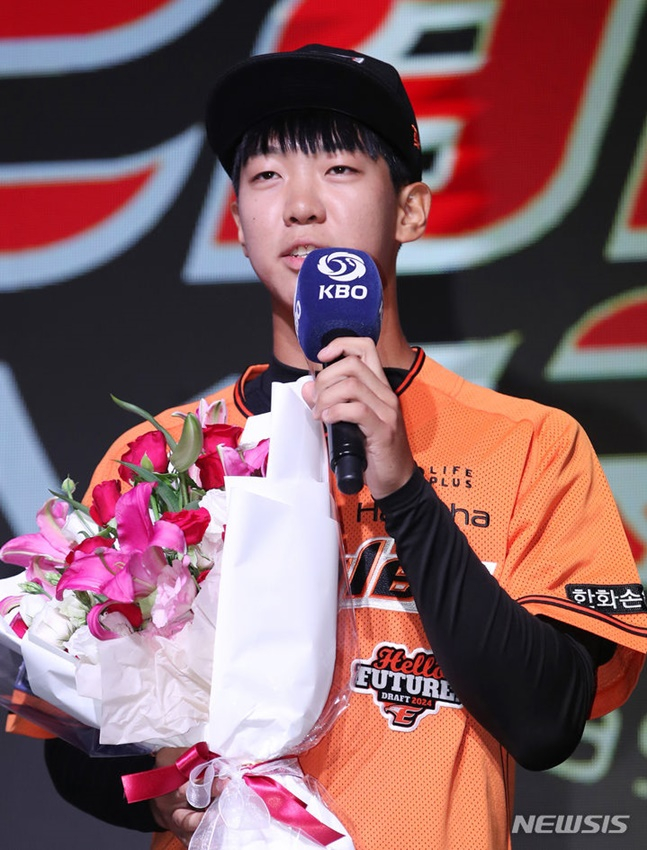 황준서가 지명 후 소감을 전하고 있다. /사진=뉴시스