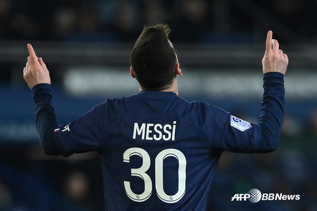 PSG 시절의 리오넬 메시. /AFPBBNews=뉴스1