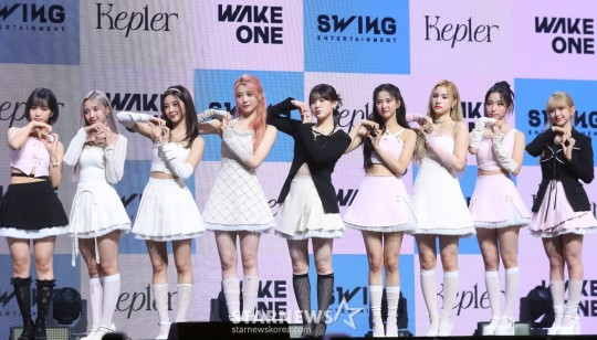 케플러(히카루, 강예서, 김다연, 샤오팅, 김채현, 최유진, 휴닝바히에, 서영은, 마시로) /사진=김창현 기자 chmt@mt.co.kr