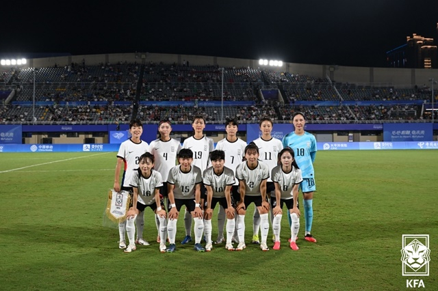 여자축구대표팀. /사진=대한축구협회 제공