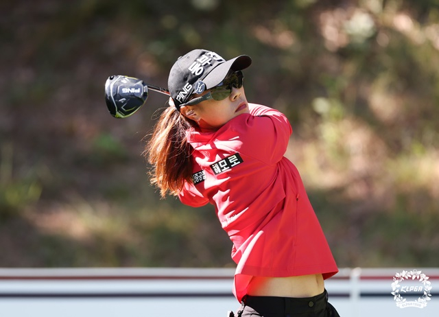 경기에 집중하는 박주영. /사진=KLPGA 제공