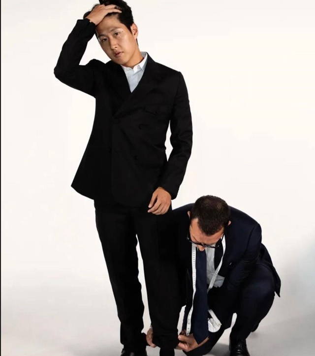 이강인의 수트핏(왼쪽). /사진=PSG 리포트 SNS