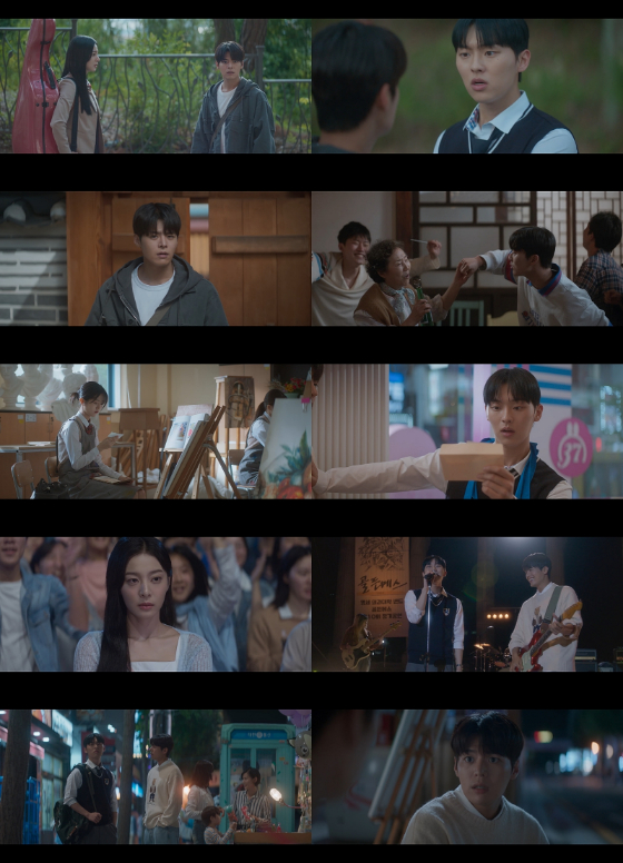 tvN 월화드라마 '반짝이는 워터멜론' 4회에서 려운, 최현욱의 첫 합동무대가 펼쳐졌다./사진=tvN 월화드라마 '반짝이는 워터멜론' 영상 캡처