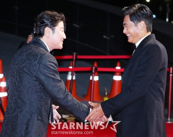 송강호 주윤발 / 사진=김창현 기자