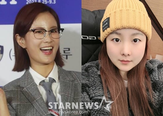김지민(왼쪽), 노희지 /사진=스타뉴스, 인스타그램