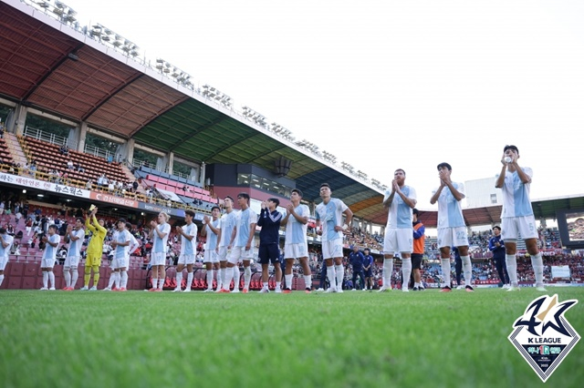 울산현대 선수단. /사진=한국프로축구연맹 제공