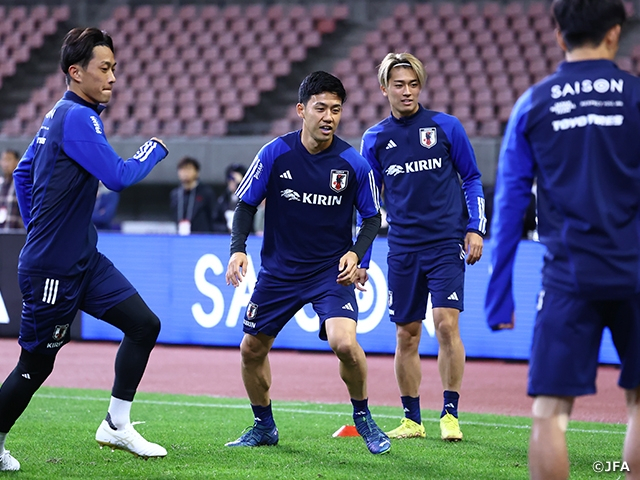 일본 축구 대표팀 선수들. /사진=일본축구협회 공식 홈페이지