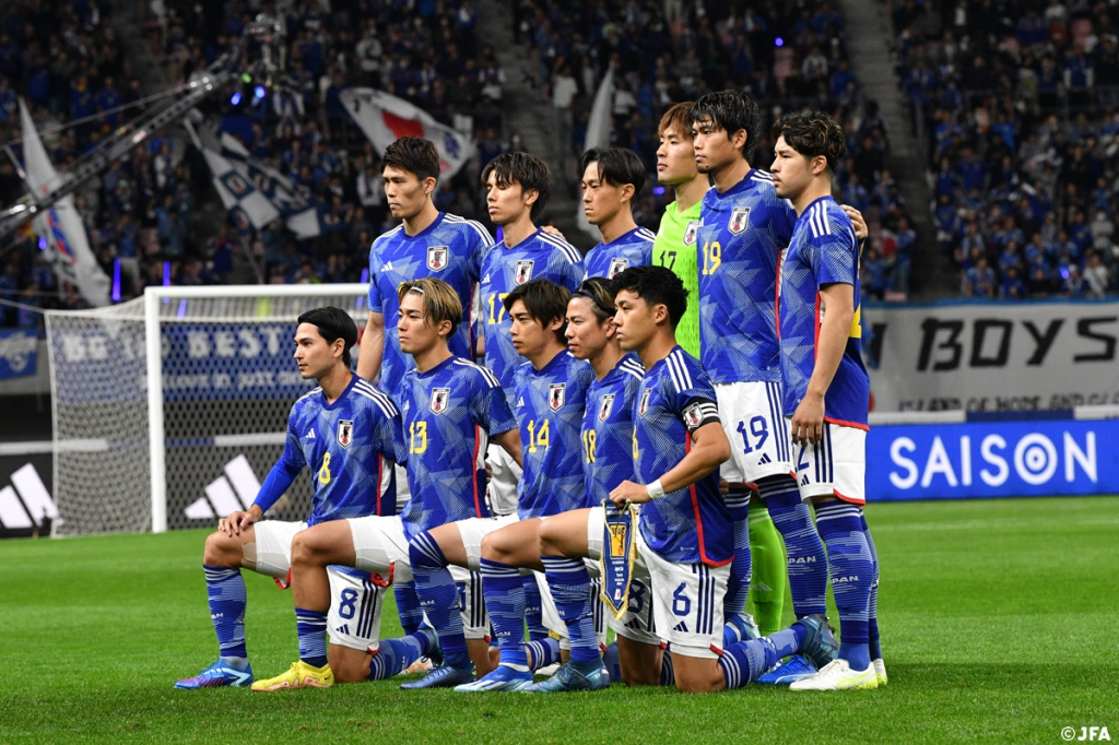 일본 축구 대표팀 선수들. /사진=일본축구협회 공식 홈페이지