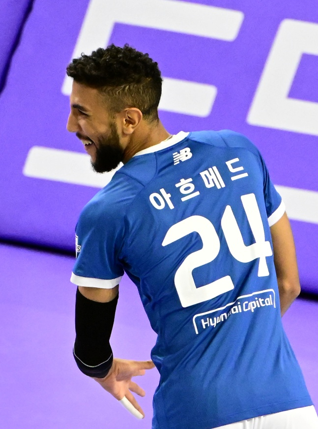 현대캐피탈의 아흐메드 이크바이리. /사진=한국배구연맹