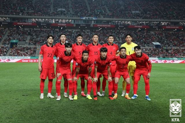 한국 축구대표팀. /사진=대한축구협회 제공