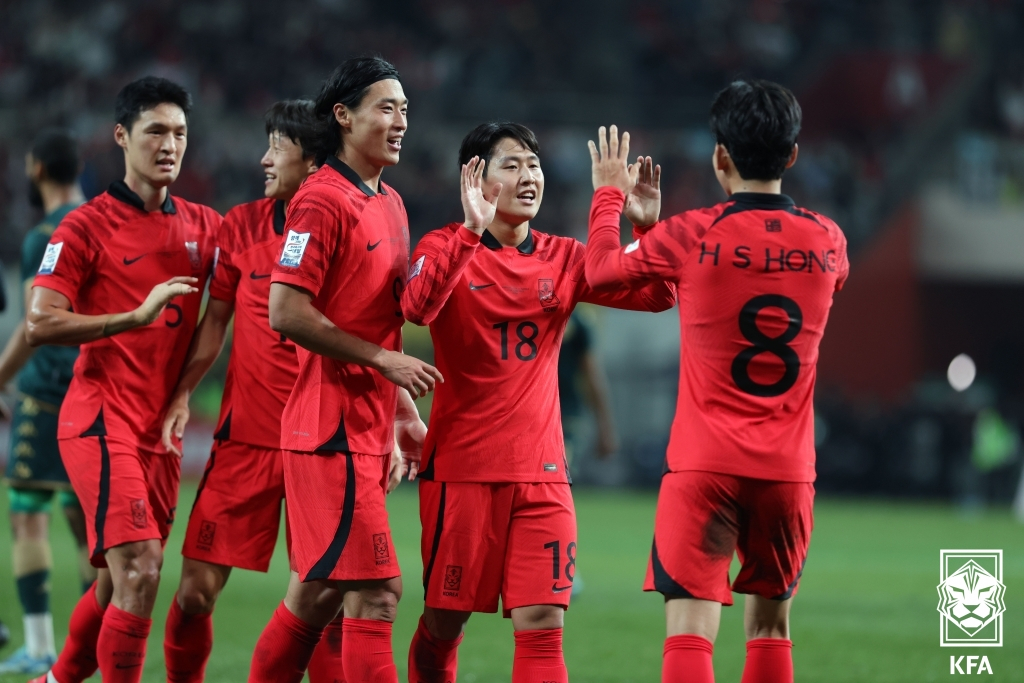 한국 축구대표팀. /사진=대한축구협회 제공