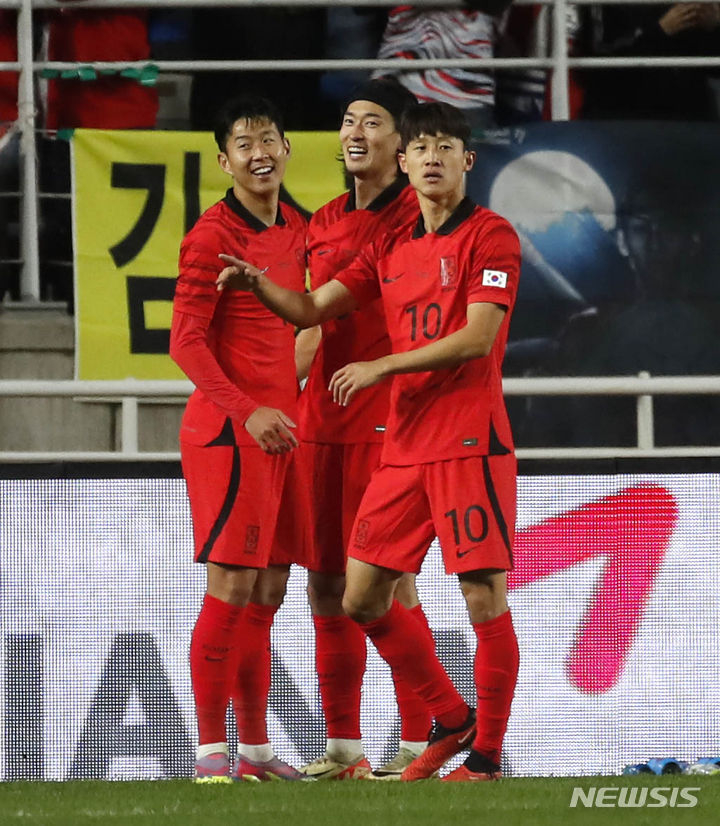(왼쪽부터) 손흥민, 조규성, 이재성. /사진=뉴시스