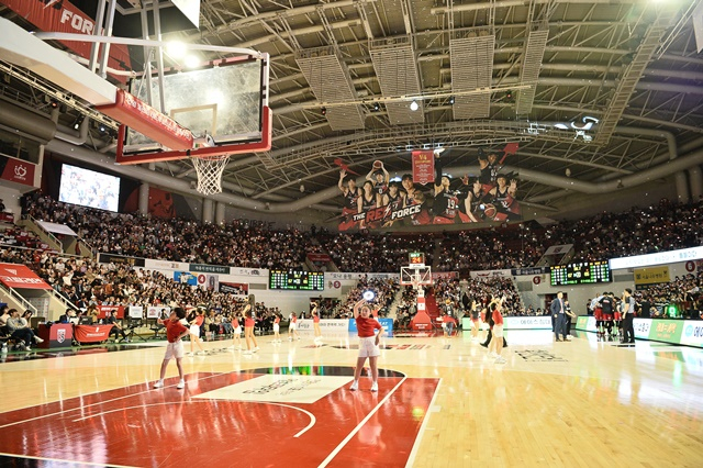 안양 정관장-서울 SK가 열린 안양 실내체육관에는 4210명의 팬들이 찾았다. /사진=KBL 제공