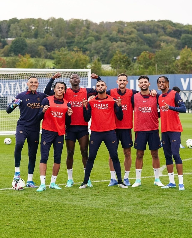 PSG 팀 훈련. /사진=PSG SNS