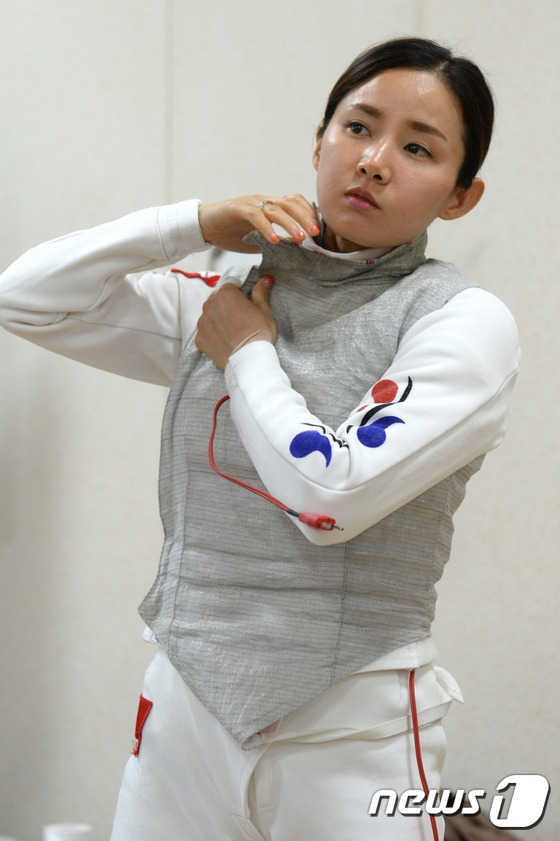 펜싱 국가대표 시절의 남현희. /사진=뉴스1