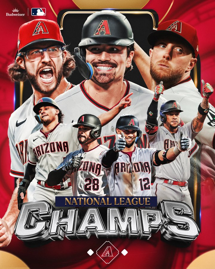애리조나의 내셔널리그 우승을 알리는 그래픽. /사진=MLB.com